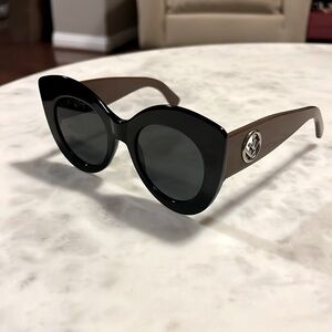 Fendi cat eye tinted and brown sunglasses